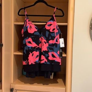 Black:multi bathing suit